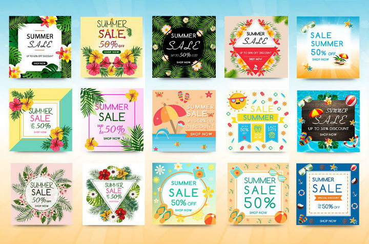 Social Media Summer Sale Banners