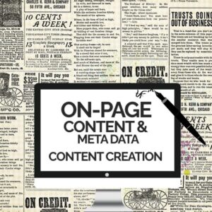 O Page Content Creation & Meta Data Service
